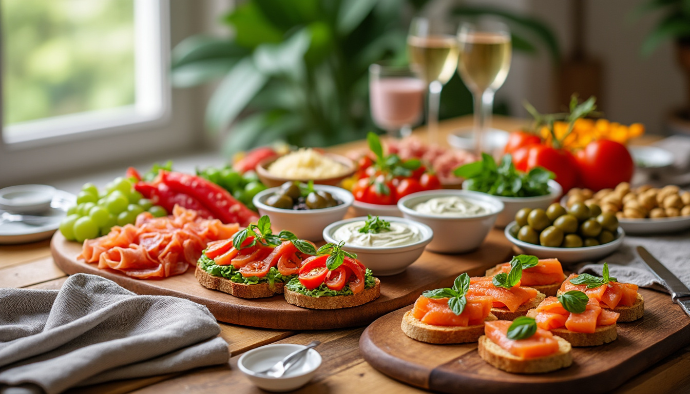 découvrez nos recettes d'apéritifs froids à préparer à l'avance pour recevoir vos invités sans stress et profiter pleinement de vos moments conviviaux.