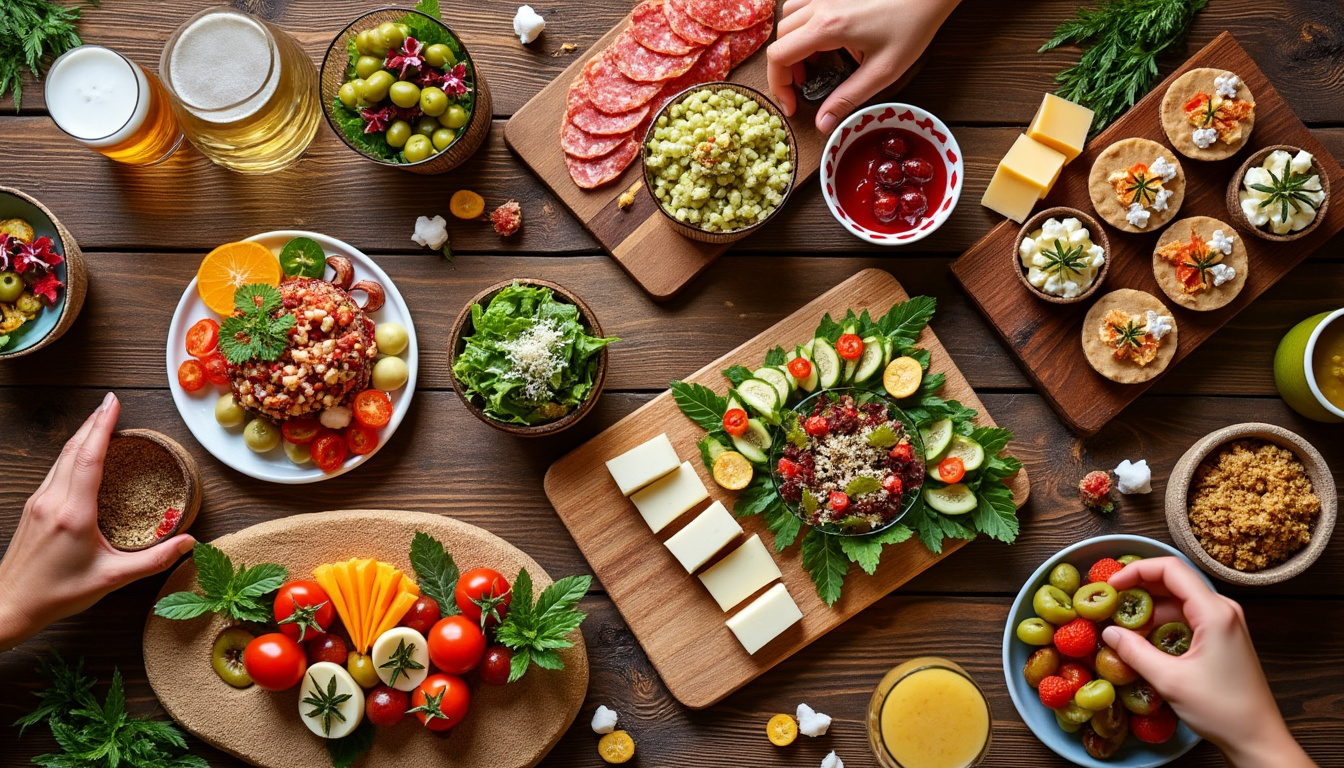 découvrez nos idées de recettes simples et gourmandes pour un apéro dînatoire réussi. préparez un buffet convivial qui ravira vos invités à coup sûr !