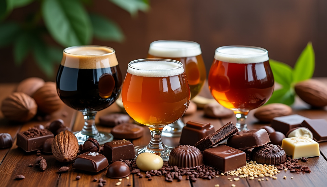 découvrez les accords surprenants entre la bière et le chocolat pour une expérience gustative unique et raffinée.