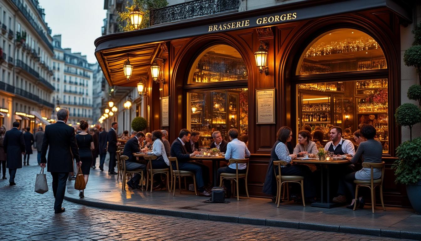 découvrez la brasserie georges à lyon : visite guidée, carte détaillée et avis complet pour une expérience culinaire inoubliable.
