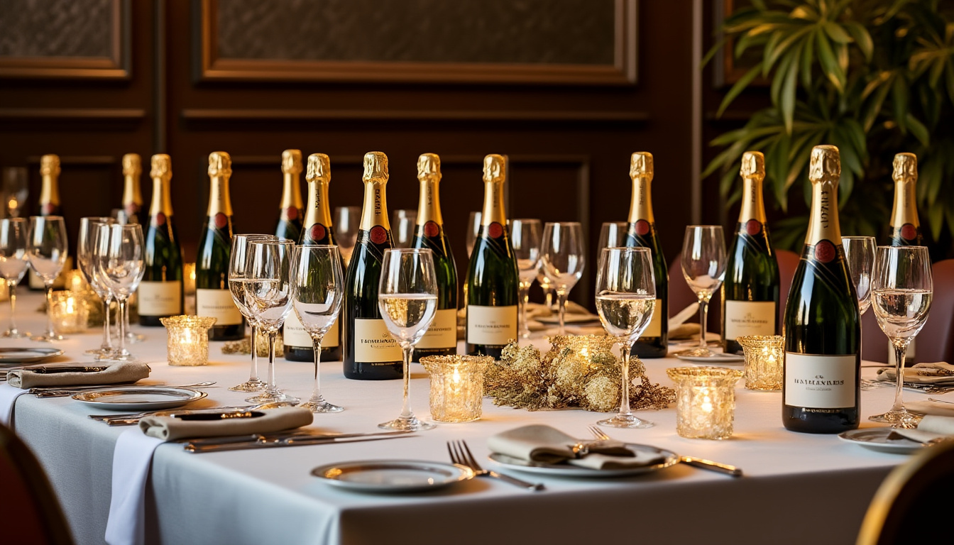 découvrez combien de bouteilles de champagne prévoir pour 20 personnes en fonction de l'occasion afin de réussir vos célébrations sans gaspillage.