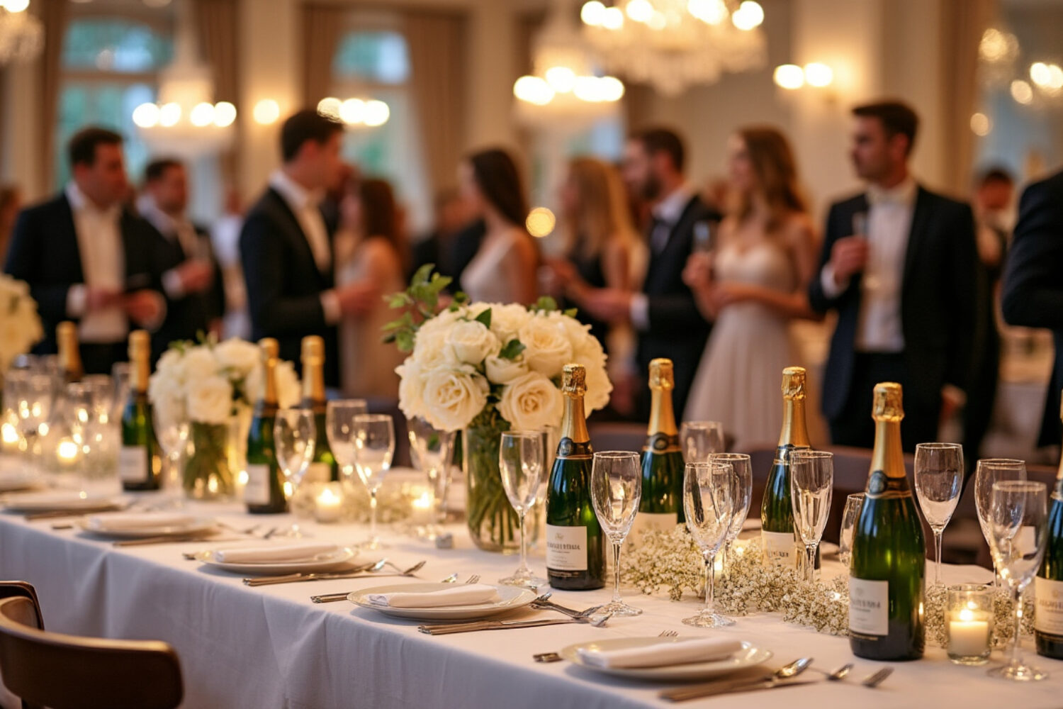 Combien de bouteilles de champagne prévoir pour 30 personnes ?