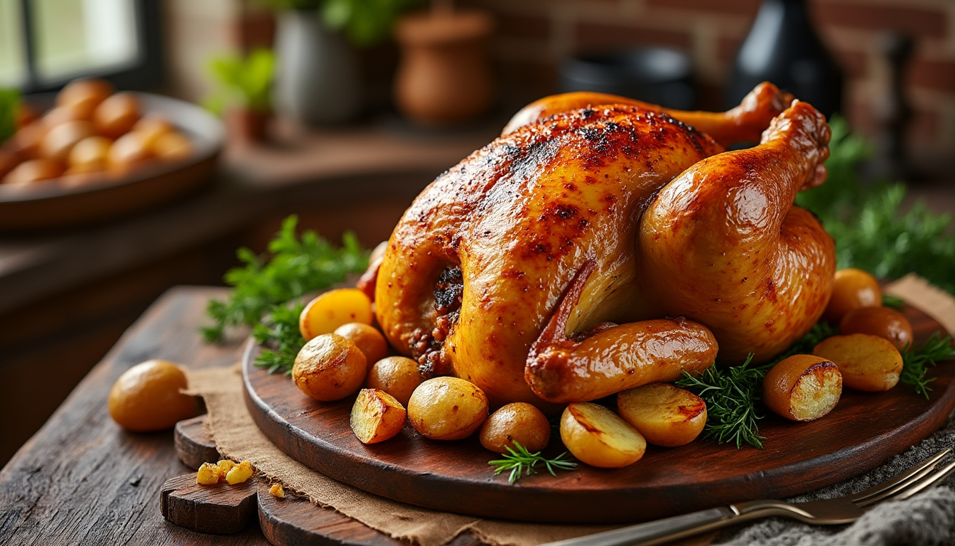 découvrez combien de temps cuire un poulet de 2 kg au four à chaleur tournante pour obtenir une viande tendre et savoureuse, avec des conseils de cuisson précis et faciles à suivre.