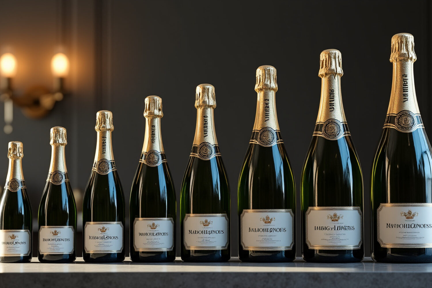 Du quart au nabuchodonosor, les noms des bouteilles de champagne par taille