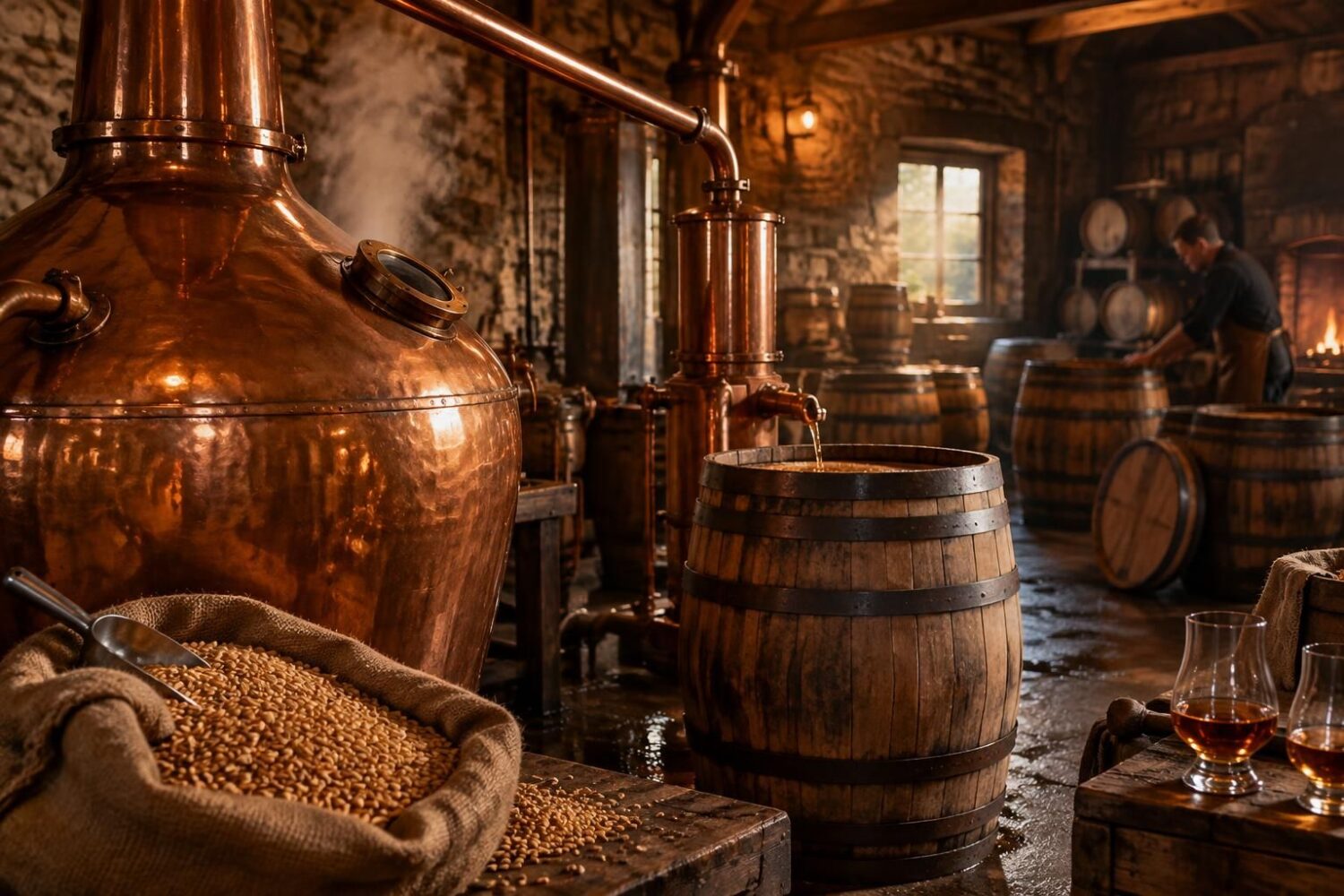 Faire du whisky maison : les étapes clés, de la distillation à la mise en fût