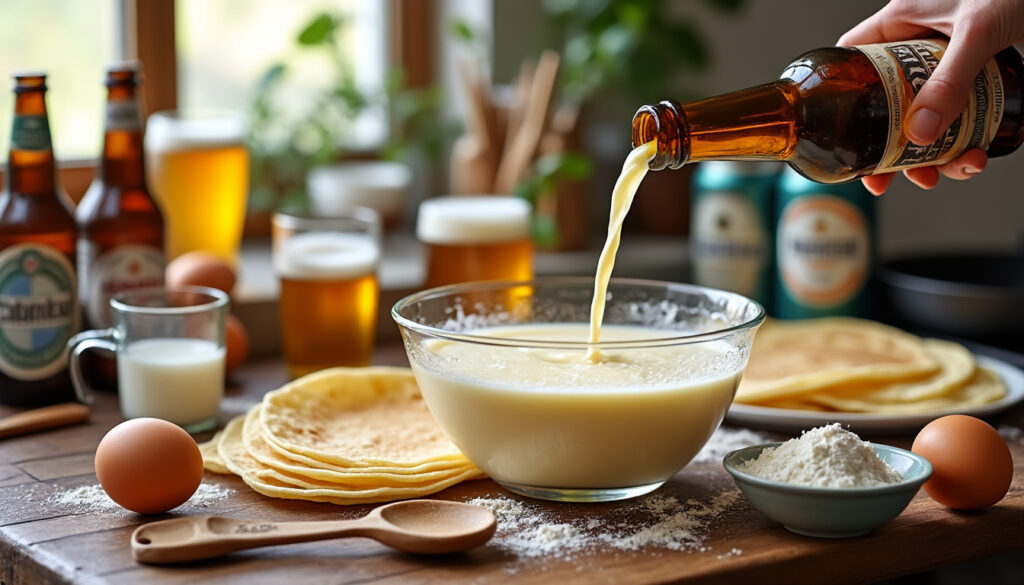 découvrez si l'ajout de bière dans la pâte à crêpes est une bonne idée et quelle bière choisir pour des crêpes légères et savoureuses.