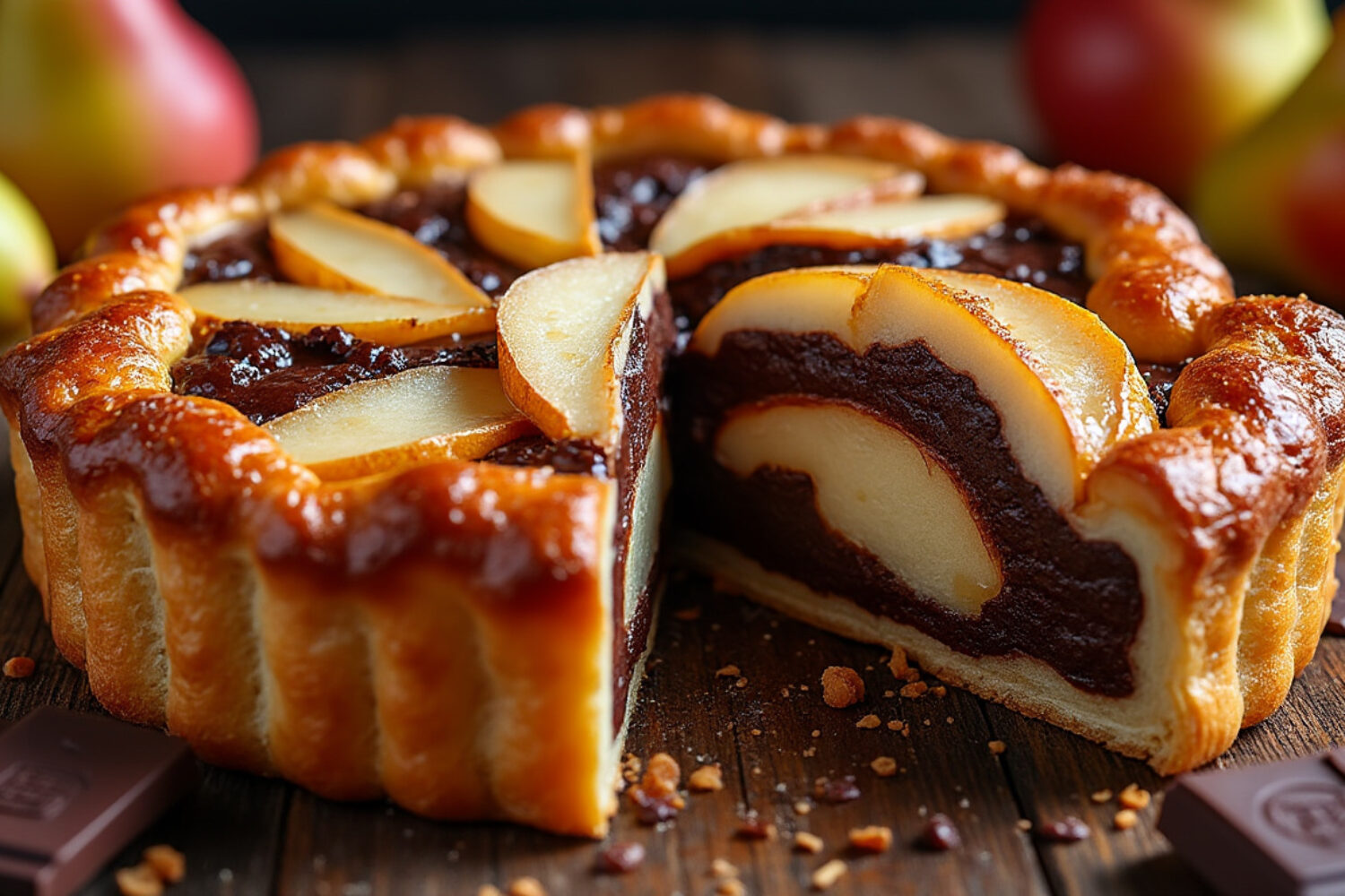 Galette des rois poire-chocolat, le mariage fondant qui change de la frangipane