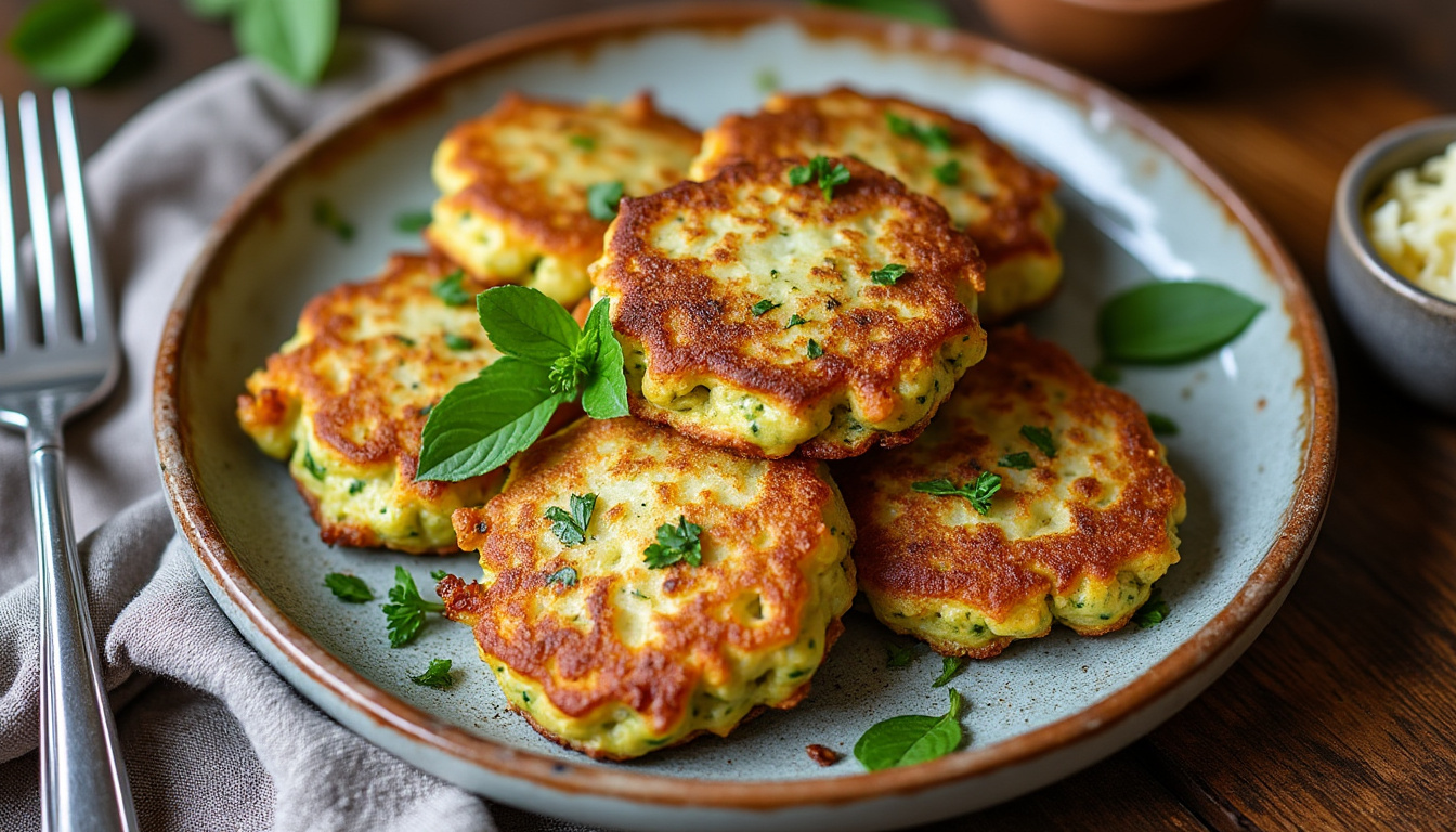 découvrez notre recette simple et gourmande de galettes de courgettes croustillantes au fromage, à cuire à la poêle ou au four pour un plat savoureux et léger.