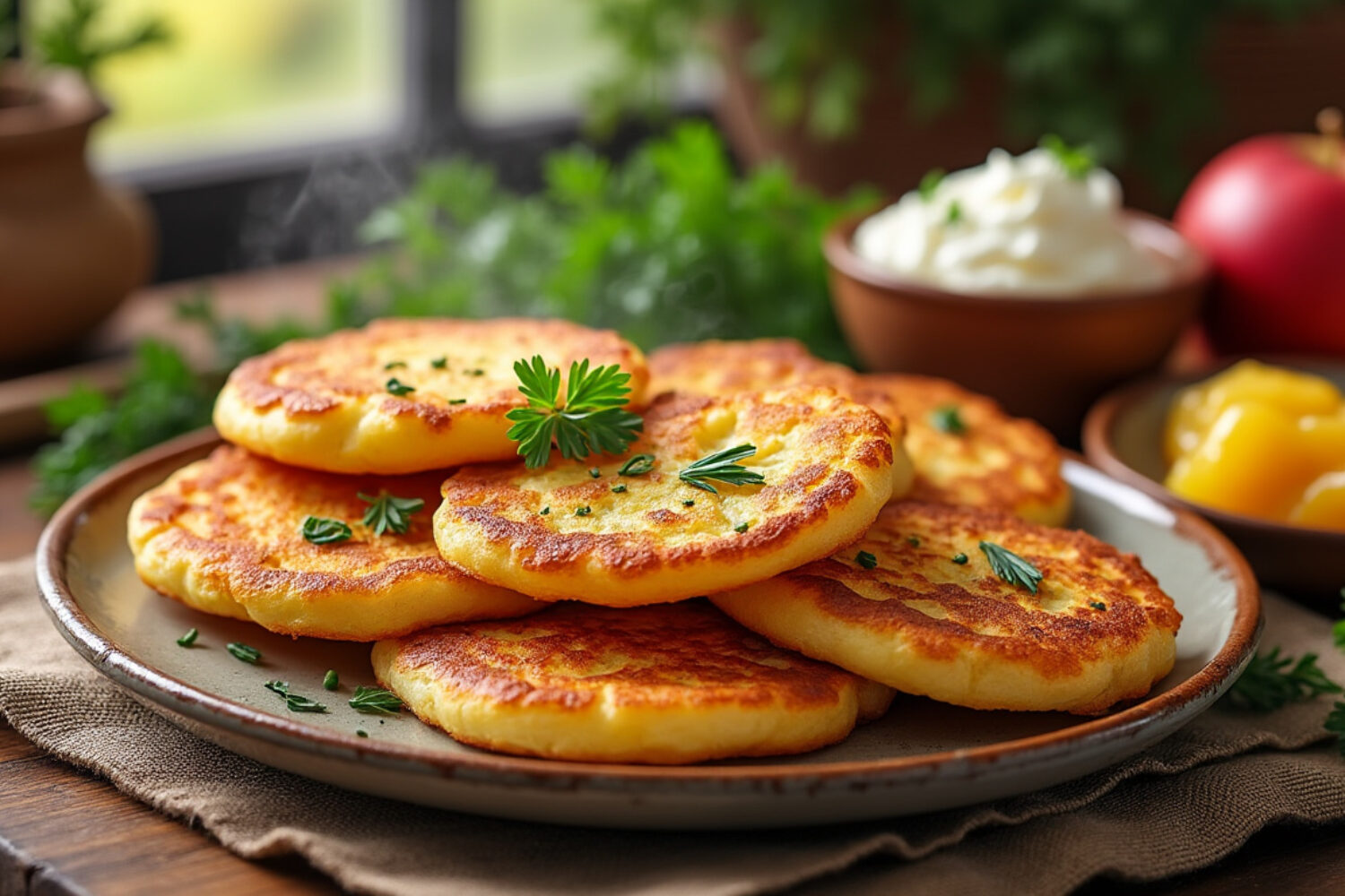 Galettes de pommes de terre croustillantes, façon alsacienne ou berrichonne