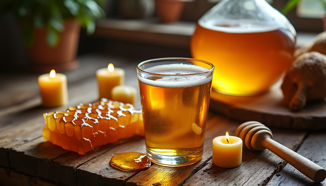 découvrez l'hydromel, ce vin de miel ancestral : apprenez sa fabrication traditionnelle et savourez ses nuances uniques lors de dégustations.