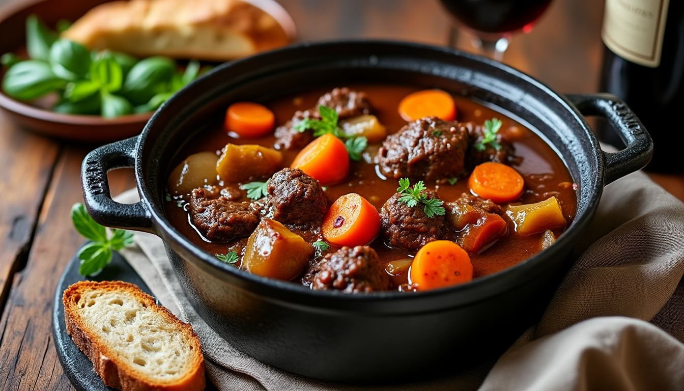 découvrez le paleron en cocotte, un classique de bistrot français, mijoté lentement pour une viande fondante et savoureuse, parfaite pour un repas réconfortant.