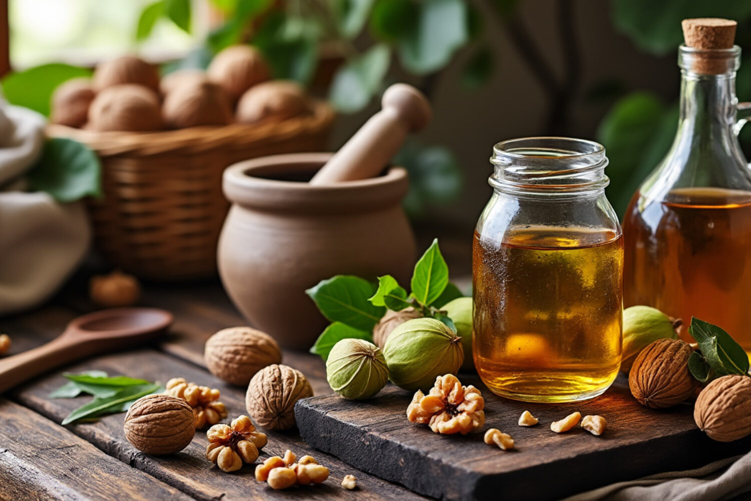 Le vin de noix maison, la recette traditionnelle de l&rsquo;apéritif fait maison