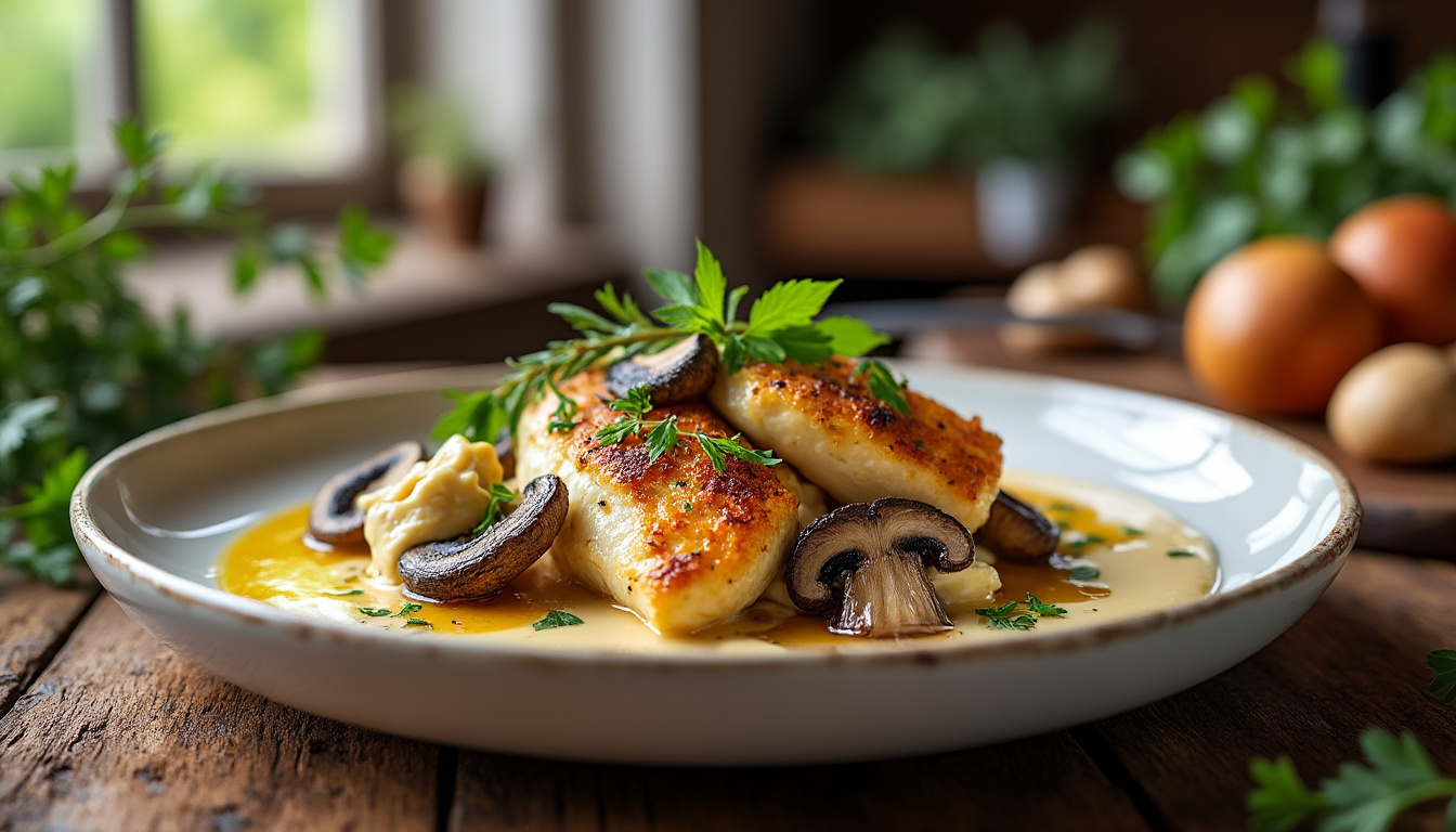 découvrez la recette authentique des carnets de julie : poulet au vin jaune, morilles et cancoillotte, un plat savoureux et raffiné à déguster en famille.