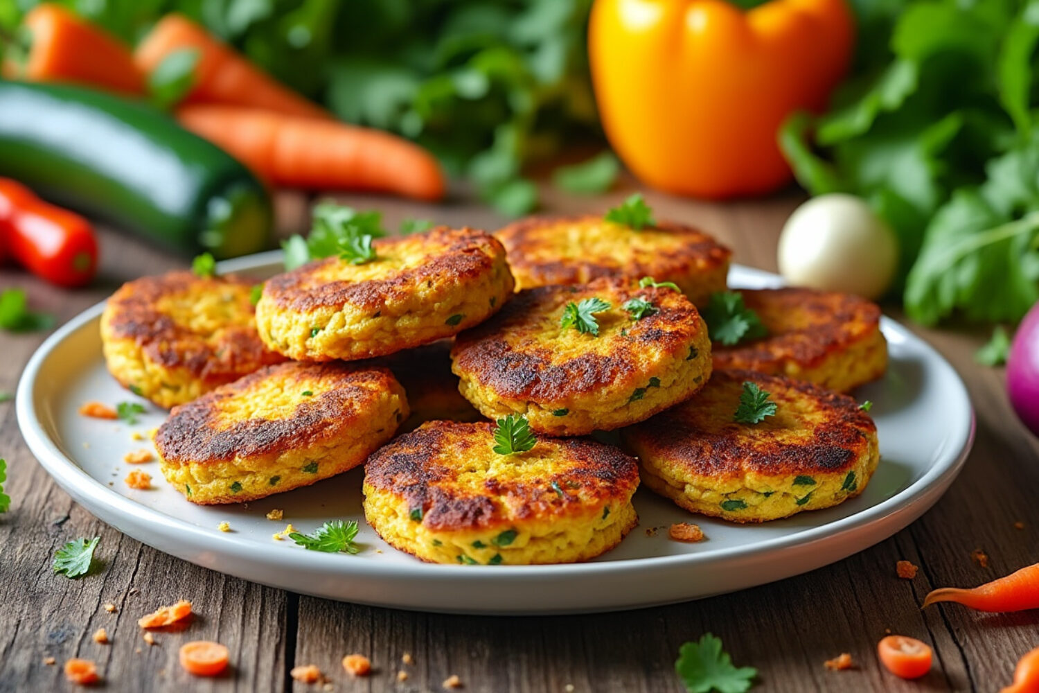 Vider son frigo avec des galettes de légumes croustillantes
