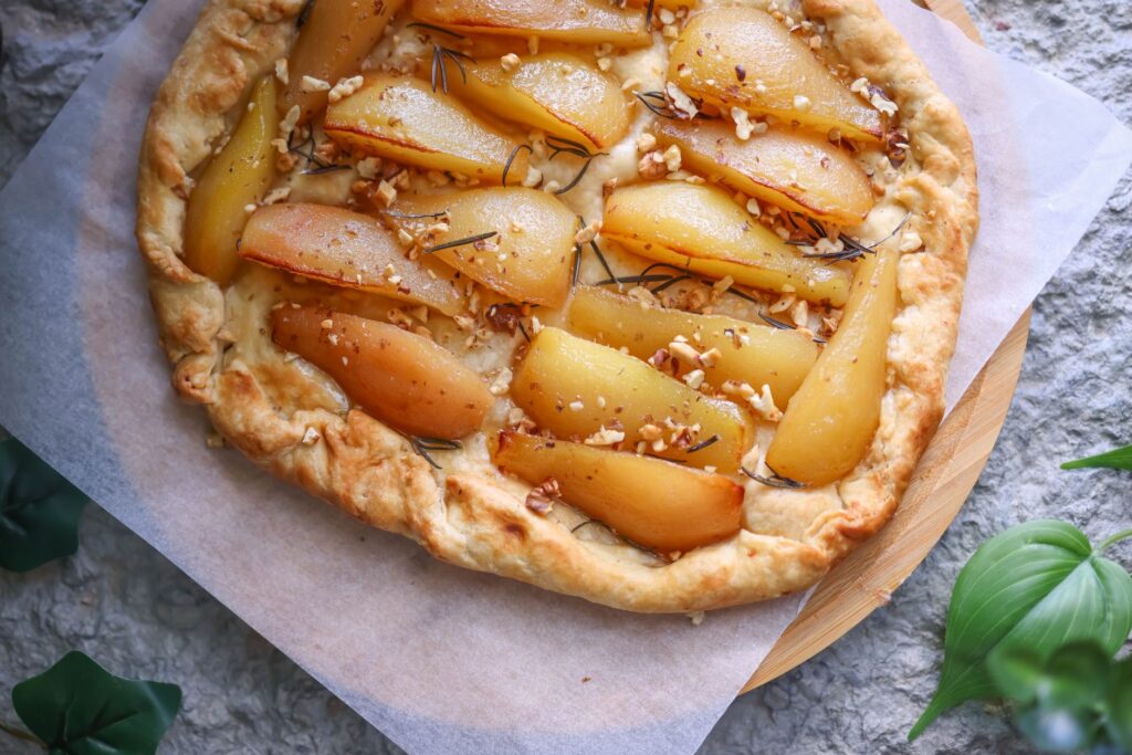 Galette des rois poire-chocolat, le — part de galette des rois poire chocolat