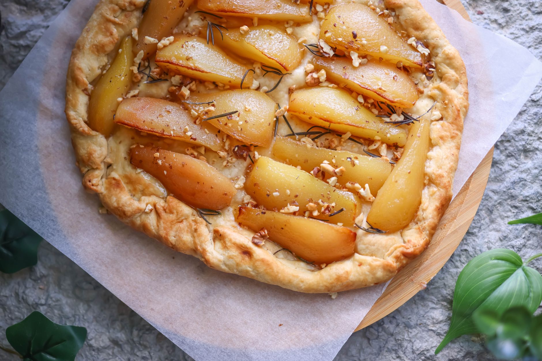 Galette des rois poire-chocolat, le — part de galette des rois poire chocolat