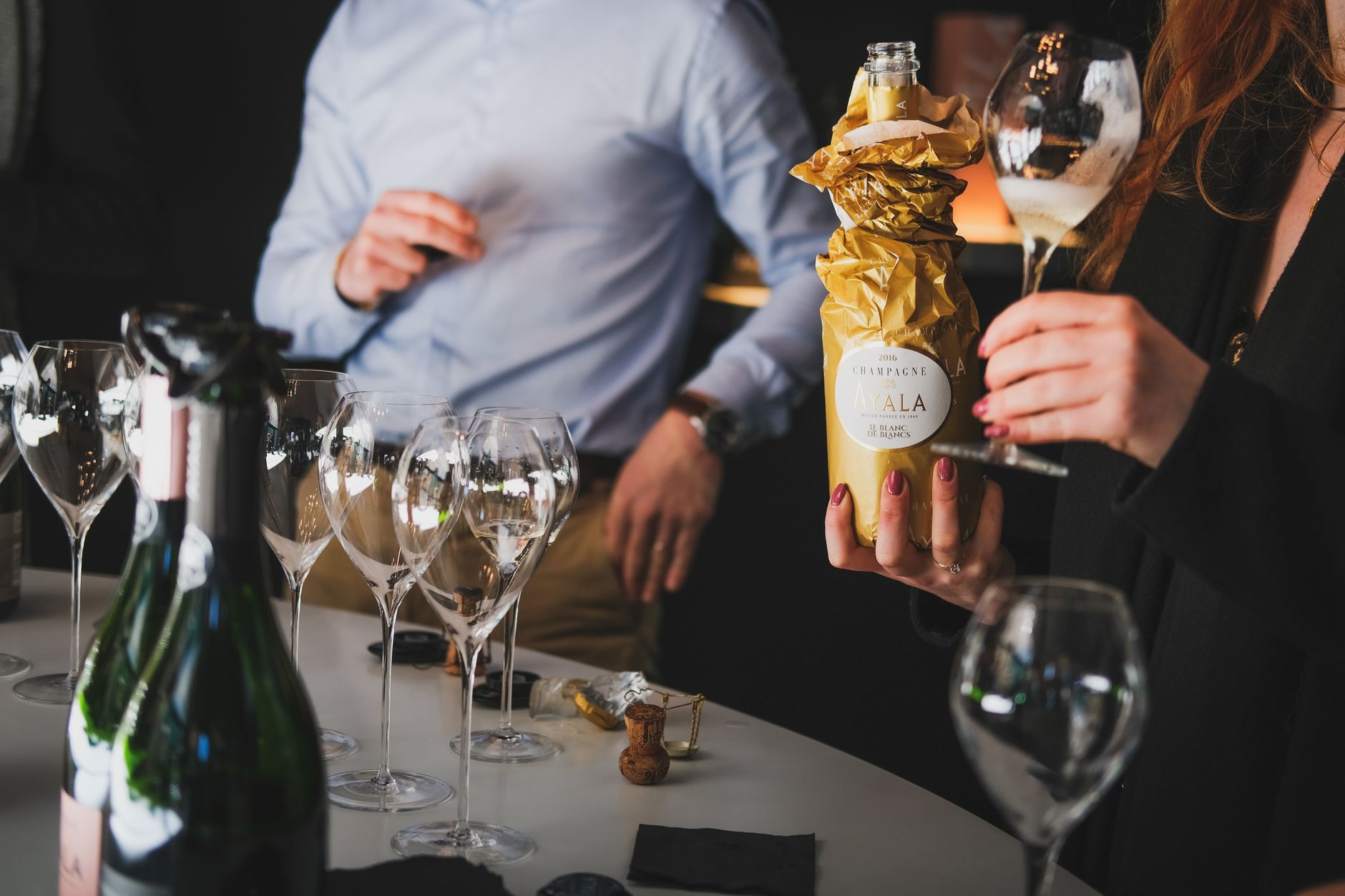 Quelle est la contenance d'un — bouteille de magnum de champagne avec verres