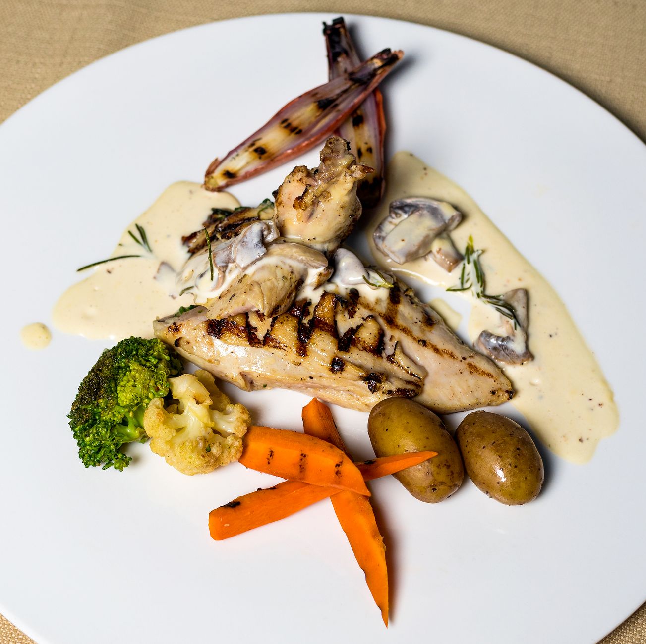 Réussir une sauce au champagne — plat de volaille sauce au champagne crémeuse