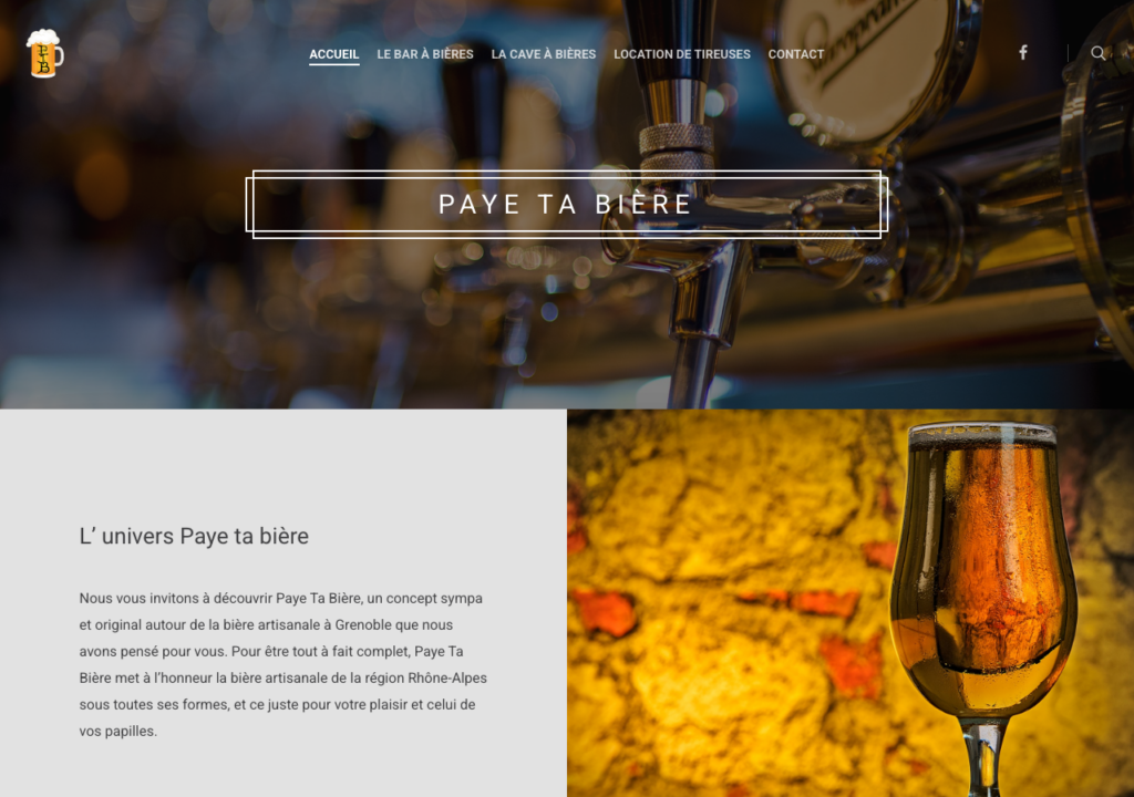 Capture d'écran du site payetabiere.fr