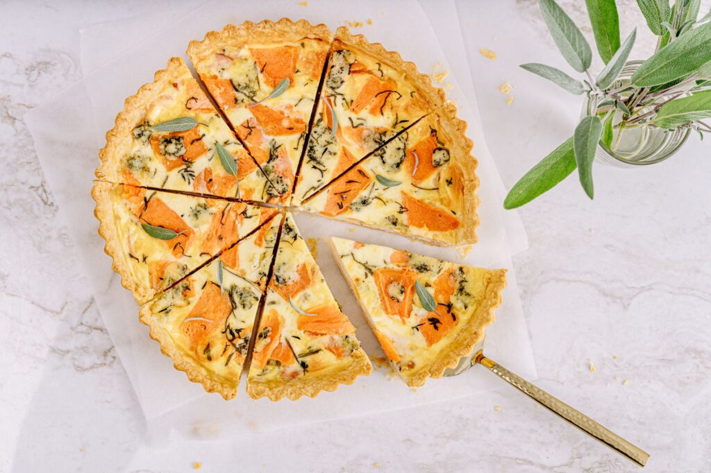 Une tarte salée originale et — tarte salée aux légumes et fromage